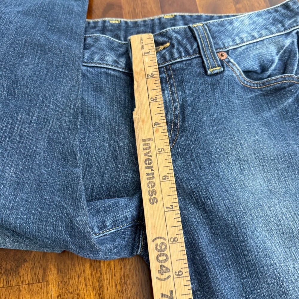 Lucky Brand Lody Crop Jeans Womens Size 4 27 Blue Denim 7WD1033 Dungarees 30x21 - Picture 10 of 11